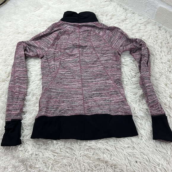 Lululemon Runderful 1/2 Zip Space Dye Camo Berry Rumble Multi / Black - Picture 7 of 7